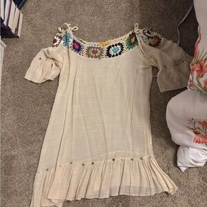 Boho Cream Coverup